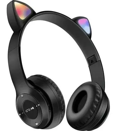 Portada de AURICULAR P47 OREJAS GATO BLUETOOTH RGB