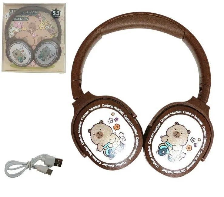 Portada de AURICULAR VINCHA CAPYBARA BLISTER BT/MP3