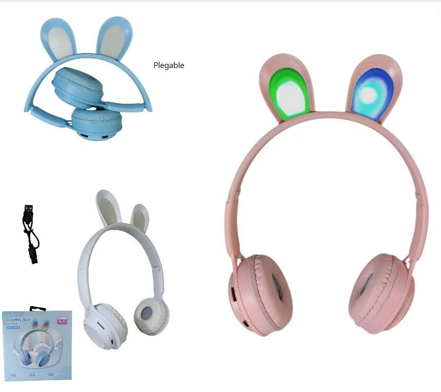 Portada de AURICULAR VINCHA CONEJO 150MA FM/MP3