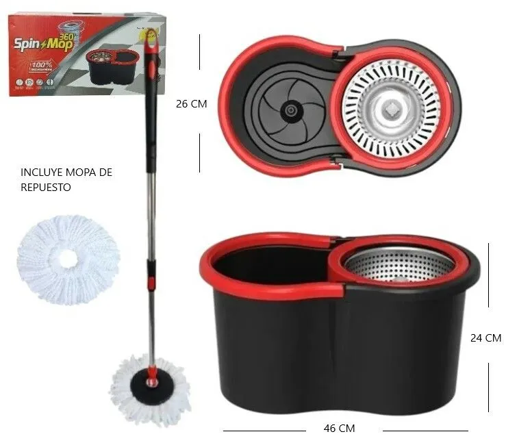 Portada de BALDE MOPA CENTRIFUGADOR GIRA 360°