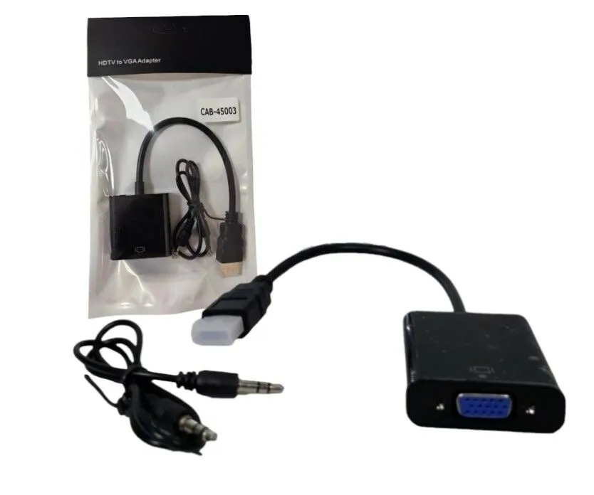 Portada de CAB-47029  ADAPTADOR HDMI A VGA  45021