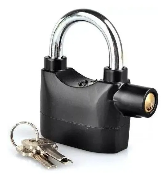 Portada de CANDADO CON ALARMA LLAVES 110DB