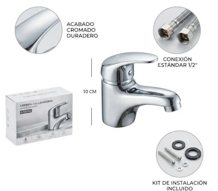 Portada de CANILLA MONOCOMANDO DE BAÑO