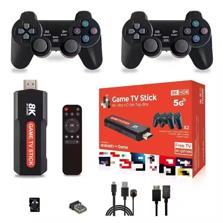 Portada de CONSOLA TV GAMESTICK TV BOX ROJO