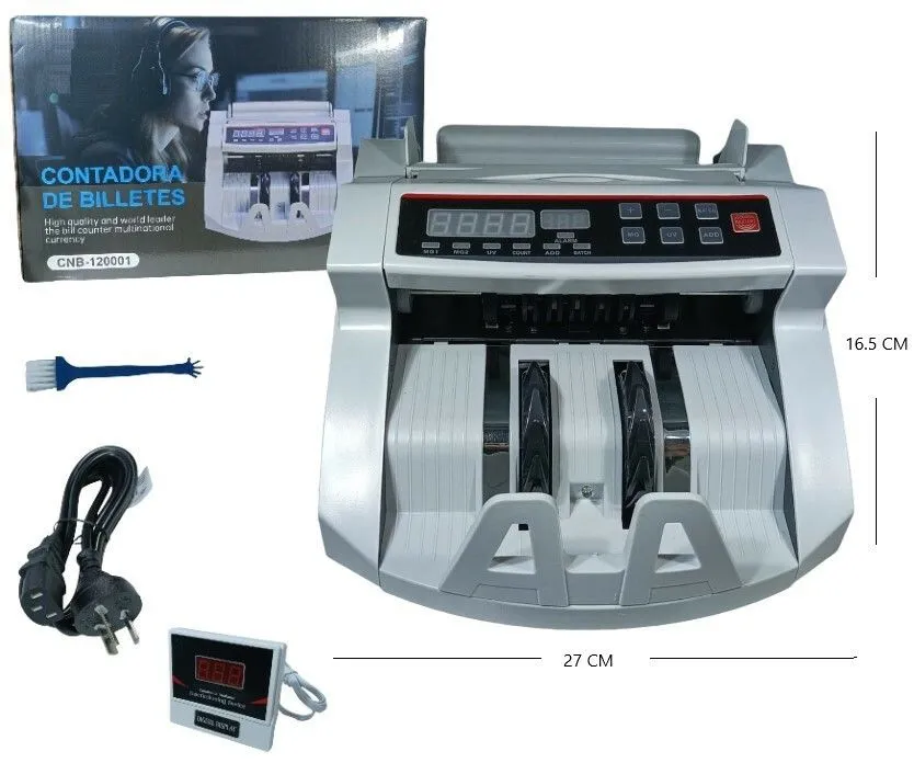 Portada de CONTADORA DE BILLETES VISOR 900PCS/MIN 110V/220V