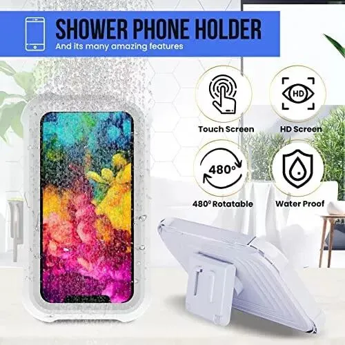 Portada de FUNDA IMPERMEABLE DE TELEFONO PARA DUCHA