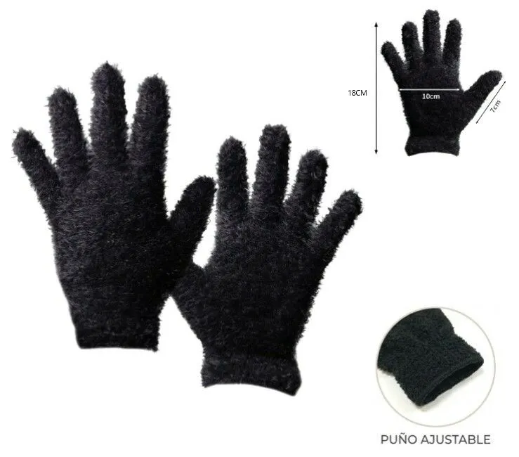 Portada de GUANTE DE INVIERNO POLAR ADULTO NEGRO