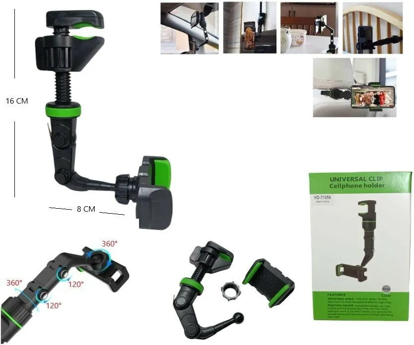 Portada de HD-71068 SOPORTE DE CELU PARA AUTO