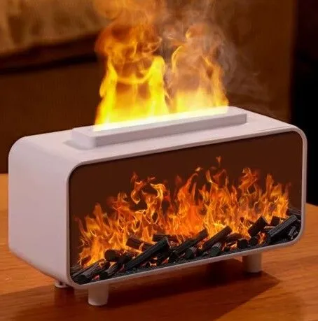 Portada de HUMIDIFICADOR EFECTO LLAMA BLANCO