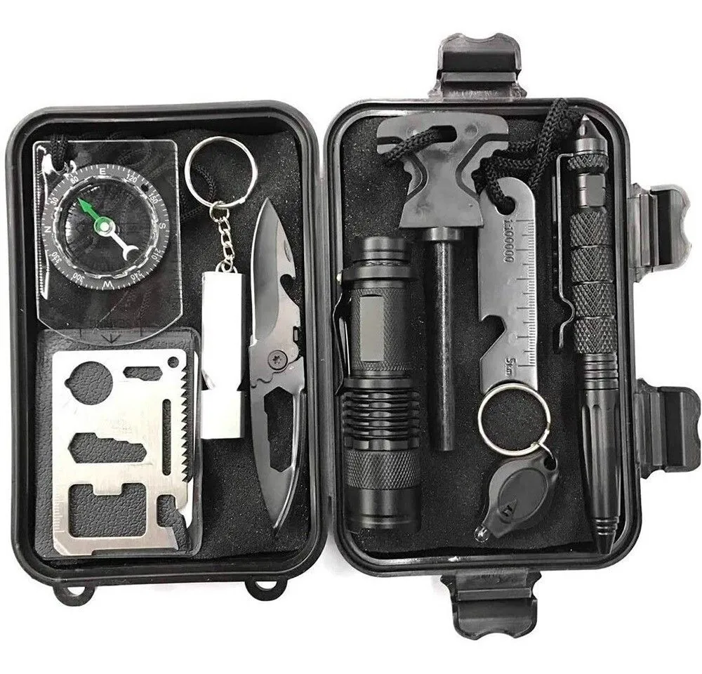 Portada de KIT TACTICO DE SUPERVIVENCIA 10 EN 1