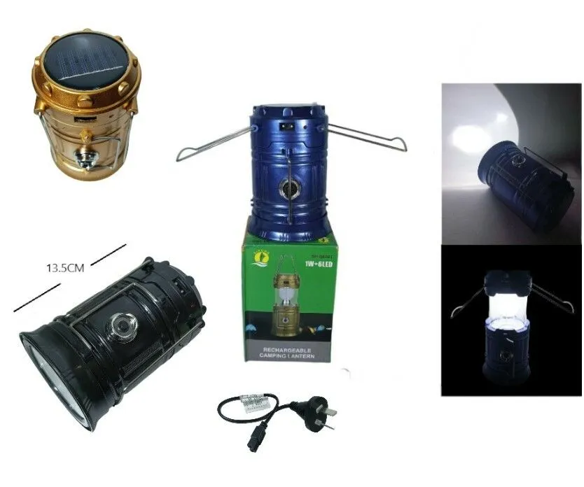 Portada de LAMPARA CAMPING FAROL SOLAR RECARGABLE