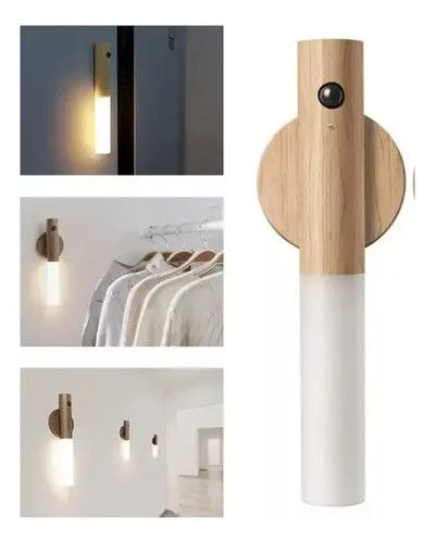 Portada de LAMPARA LUZ PARED NOCHE RECARGABLE SENSOR