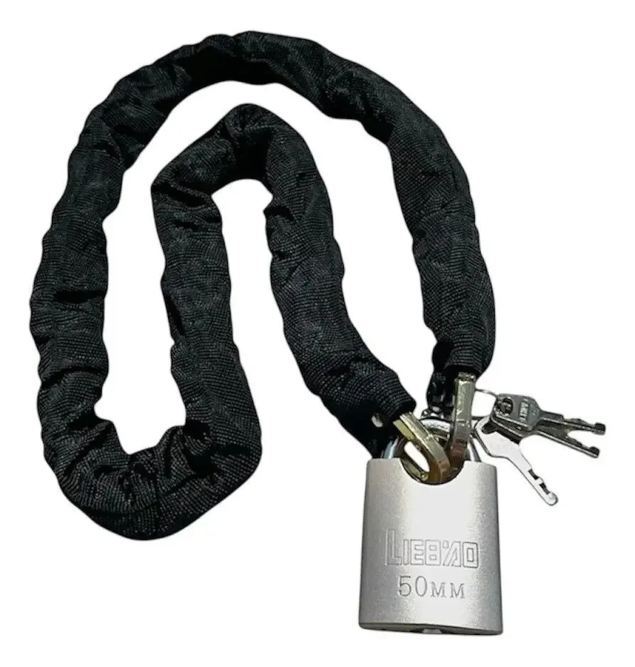 Portada de LINGA ENFUNDADA CANDADO 110 cm