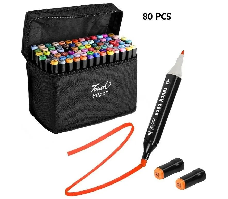 Portada de MARCADORES DOBLE PUNTA X80 PCS DU1161