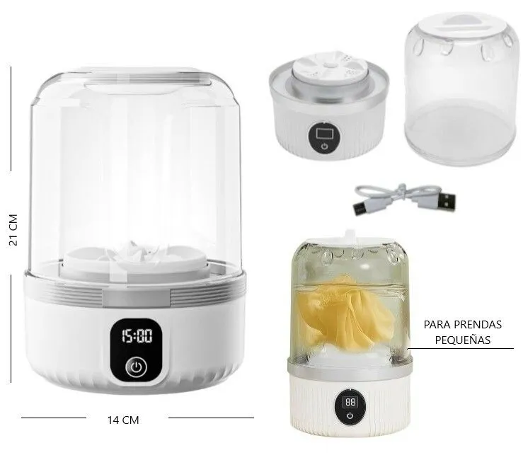 Portada de MINI LAVADORA RECARGABLE 10W