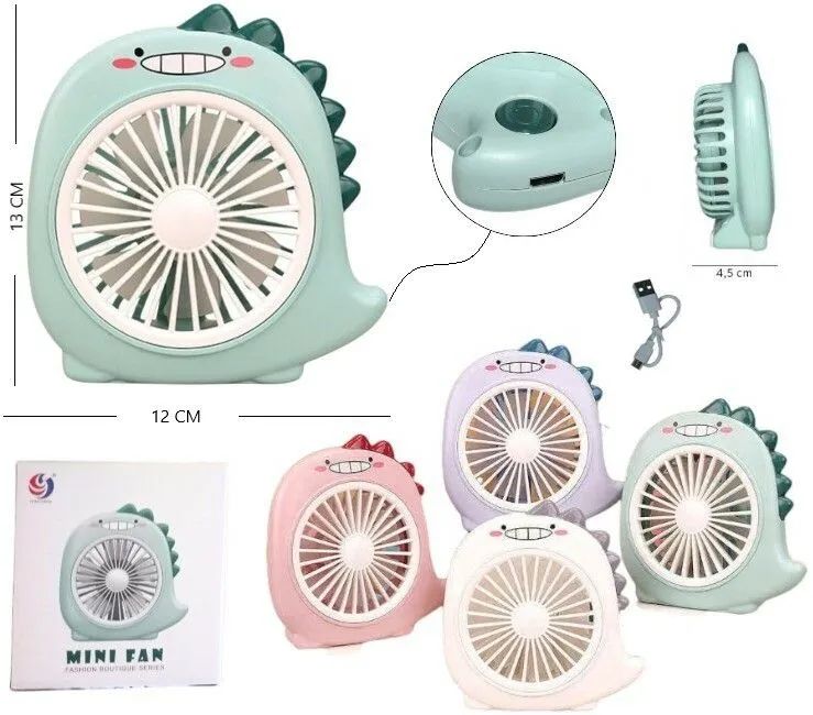 Portada de MINI VENTILADOR DINOSAURIO