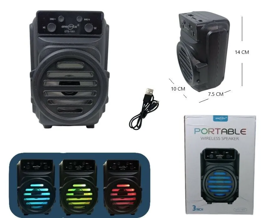 Portada de PARLANTE 3PLG BLUETOOHT/FM/MP3