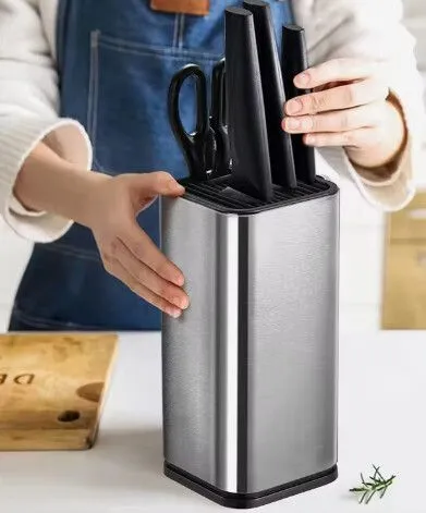 Portada de PORTA CUCHILLO TACO ACERO INOX