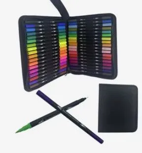Portada de SET 72 MARCADORES DOBLE PUNTA DUAL BRUSH
