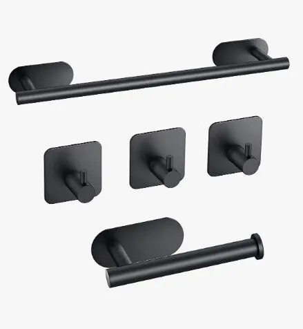 Portada de SET ACCESORIOS PARA BANO AUTOADHESIVO