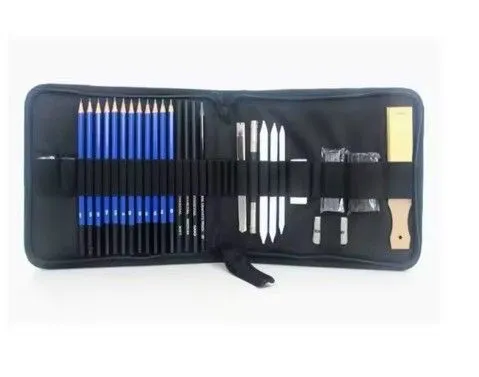 Portada de Set Lapices Grafito 24 Pcs Artistico Profesional