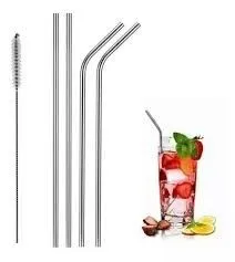 Portada de SORBETES METALICOS REUTILIZABLES 5PCS