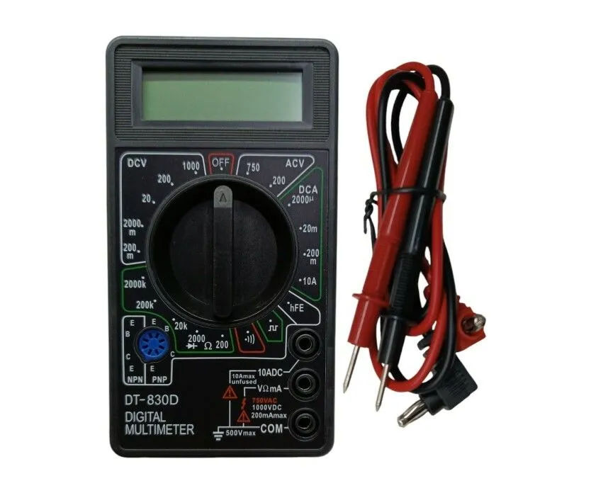 Portada de TESTER DIGITAL DT-830D