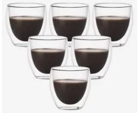 Portada de VASO CAFÉ DOBLE VIDRIO 150ML
