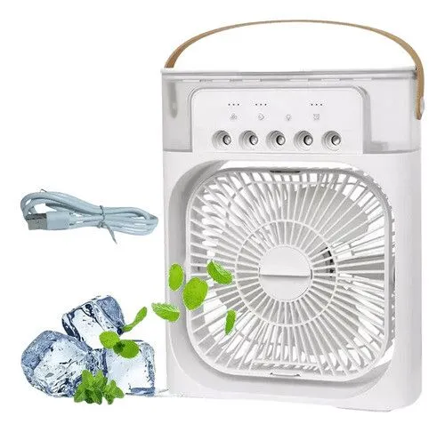 Portada de VENTILADOR USB AIRE FRIO HIELO