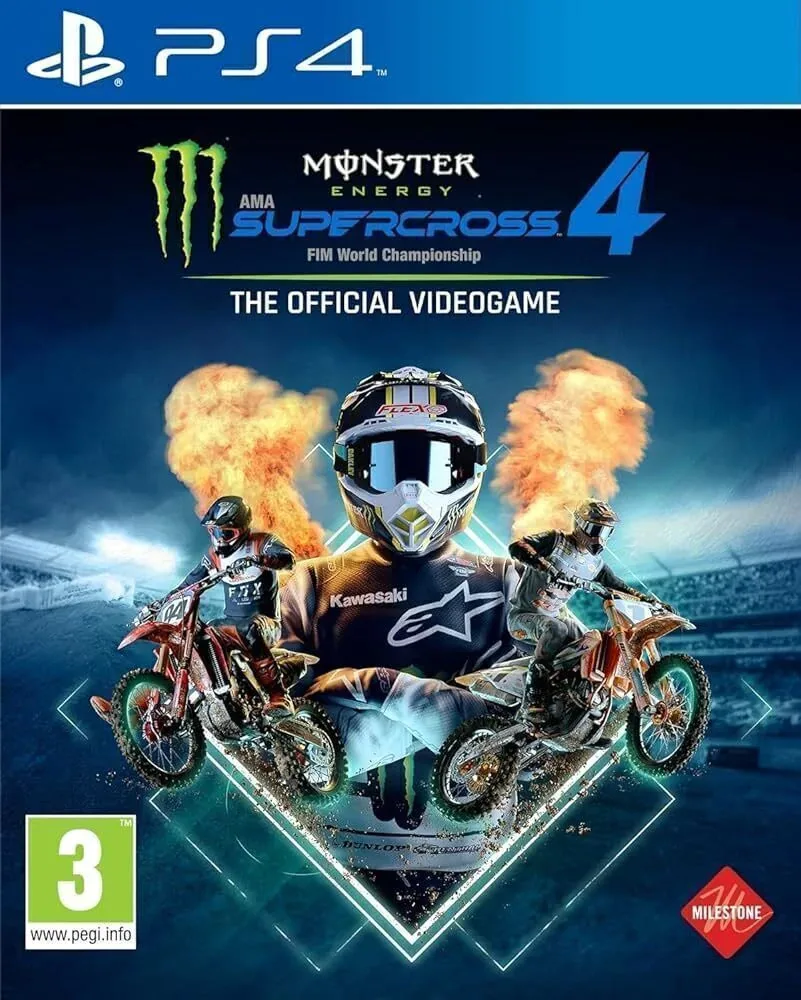 Portada de Monster Energy Supercross - The Official Videogame 4 PS4