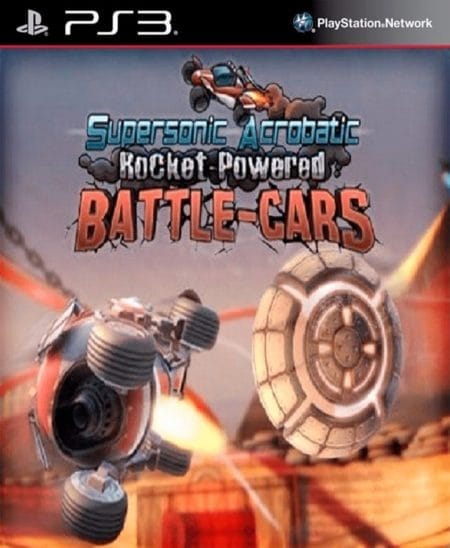 Portada de SUPERSONIC ACROBATIC ROCKET-POWERED BATTLE CARS