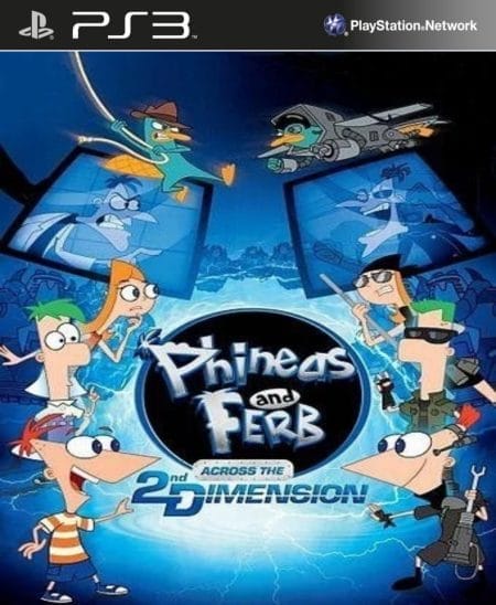 Portada de PHINEAS AND FERB ACROSS THE SECOND DIMENSION