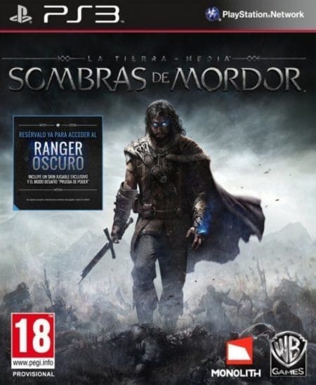 Portada de Middle Earth Shadow of Mordor
